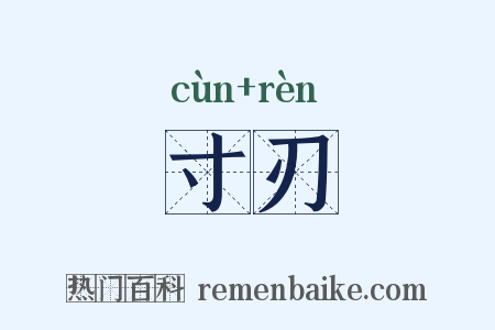 寸刃是什么意思的图片
